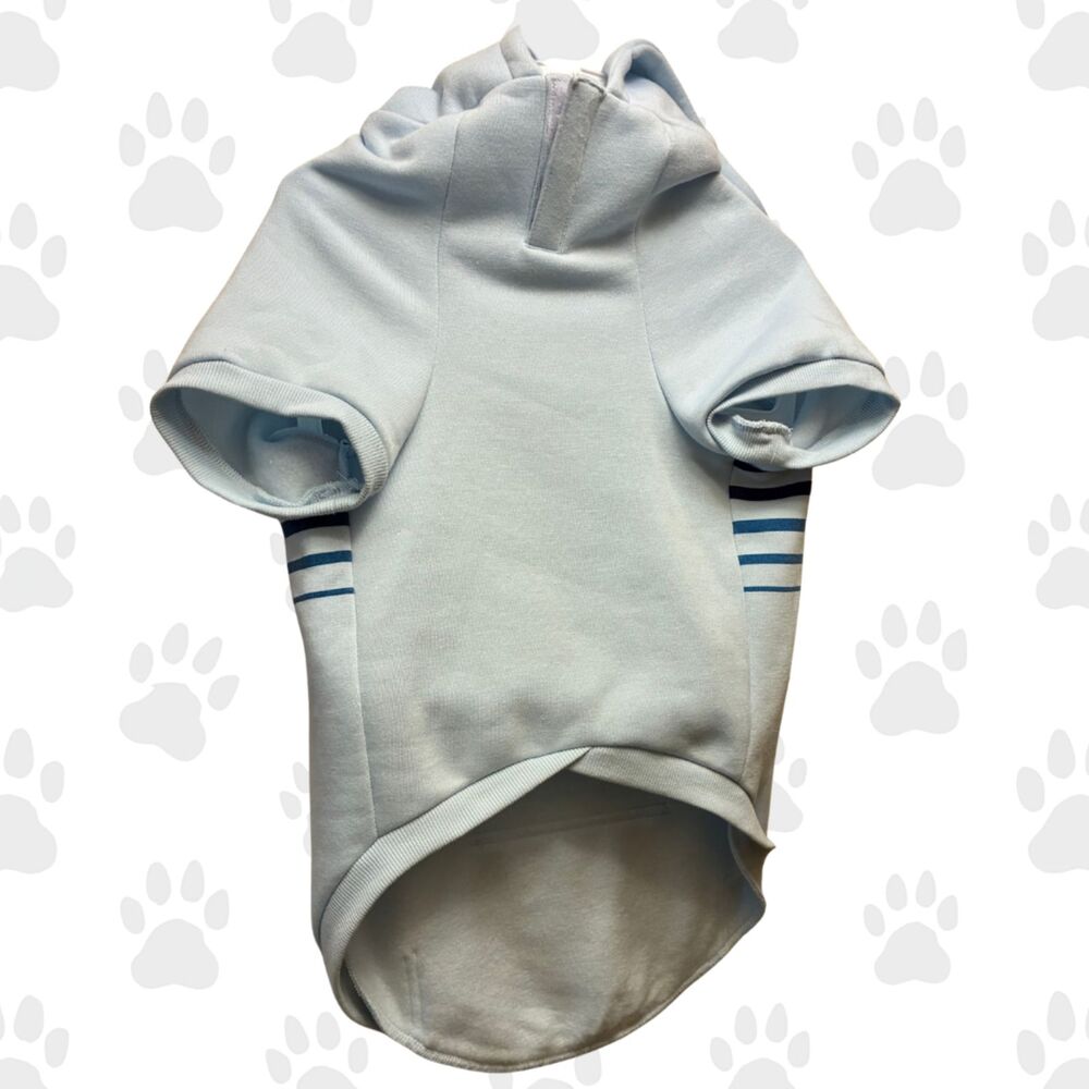 NWOT Quicksilver Dog Hoodie Light Blue Size XL